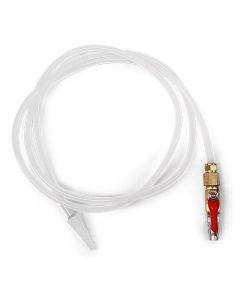 Doorzichtige aanvoerslang met ventiel en spuitstuk