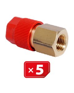 Retrofit Adapter 1/4" SAE Hogedruk zijde. Set van 5 stuks