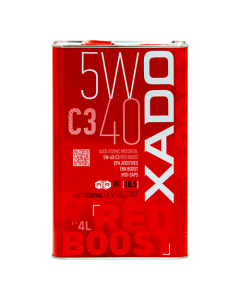 XADO 5W-40 Synthetische Motorolie  Red Boost 4 liter