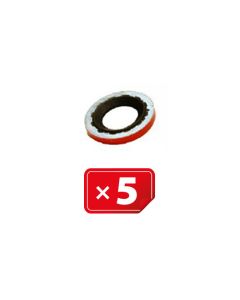 Compressor pakking Rood Ø15,70 mm(in) x Ø30,00 mm (uit) voor Harrison & GM Compressor ( verpakt per 5 stuks)