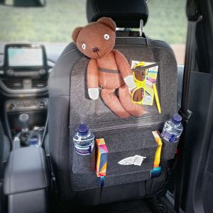 Luxe Beschermhoes en Organizer voor in de auto grijs 56 x 40 cm - Autostoel Organizer Luxe Beschermhoes en Organizer voor in de auto grijs 56 x 40 cm - Autostoel Organizer