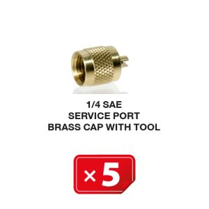 Verschlusskappe Kupfer mit Werkzeug 1/4 SAE (5 St.) Verschlusskappe Kupfer mit Werkzeug 1/4 SAE (5 St.)