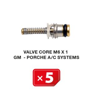Ventileinsatz M6 x 1 für GM-Porsche Klimaanlagen (5 St.) Ventileinsatz M6 x 1 für GM-Porsche Klimaanlagen (5 St.)